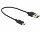 DeLock Easy USB2.0 Kabel, A - MicroB, 20cm, SW