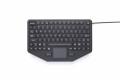 GAMBER JOHNSON MOUNTABLE KEYBOARD W TOUCHPAD 86-KEY FN IP65 RED BACKLIT