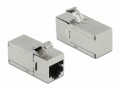 DeLock Keystone-Modul RJ45 - RJ45 Buchse, Cat.6A 90 Grad