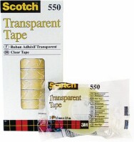 SCOTCH Tape 550 15mmx33m 5501533K transparent, reissfest, Kein