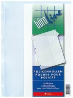 BÜROLINE Policenhüllen PP A4 622060 10 Stück, Kein