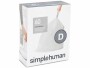 Simplehuman Müllbeutel D 20 l, 60 Stück, Grundfarbe: Weiss