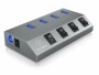 RaidSonic ICY BOX USB-Hub IB-HUB1405, Stromversorgung: Externes