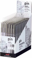 UNI-BALL  Fineliner Pin 0.1/0.5mm PIN-200(S) Grey&Black 6P 3 Farben 6