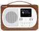 Pure Evoke H4 FM/DAB+/BT Clock Radio - walnut