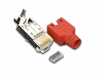 Wirewin Stecker RJ45 Hirose TM11 50 Stück, Rot, Kabelschirmung