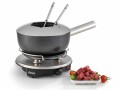 Koenig Fondue-Set All-in-One 9 Teile, Schwarz/Silber, Anzahl