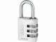 Abus Zahlenschloss 145/30 Lock-Tag Silber Aluminium