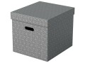 Leitz Aufbewahrungsbox Esselte Home Cube Gross, 3 Stück, Grau