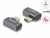 Bild 1 DeLock USB-Adapter gewinkelt USB-C Stecker - USB-C Buchse, USB