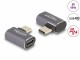 Image 1 DeLock USB-Adapter gewinkelt USB-C Stecker - USB-C Buchse, USB