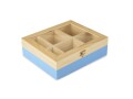 Ibili Teebeutel-Box 6 ×, Blau, Detailfarbe: Braun, Blau, Anzahl