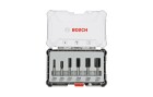 Bosch Professional Nutfräser Set 8 mm-Schaft, 6-teilig, Zubehörtyp: Fräser