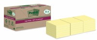 POST-IT SuperSticky Notes 76x76mm 654 RSSCY 14+4F Recycling, gelb