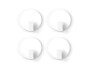 Trendform Hakenmagnet Solid 4er Set, Weiss, Detailfarbe: Weiss