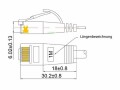 SLIM Slimpatchkabel RJ-45 - RJ-45, Cat 6, UTP, 3