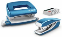 Leitz Locher/Hefter NewNeXXt 55612036 blau Set, Kein