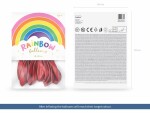 Partydeco Luftballon Uni Rainbow Pastel 10 Stück, Rot,