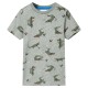 Kinder-T-Shirt Helles Khaki Melange 128