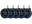 LC-Power Rollen LC-CASTERS-DRIFT 5er Set Blau, Detailfarbe: Blau