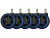 Bild 0 LC POWER LC-Power Rollen LC-CASTERS-DRIFT 5er Set Blau