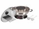 Nouvel Fleischfondue-Set Gourmet Pot 16 Teile, Silber, Anzahl