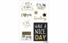 Herma Stickers Motivsticker Best Wishes, 2 Blatt, Motiv: Text