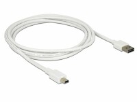 DeLock USB2.0-Easy Kabel, A-MiniB, 2m, Weiss