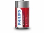 Philips Batterie Batterie Power Alkaline C 2 Stück, Batterietyp