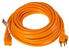 FURBER.power Netzkabel C13-T12 10.0 m Orange, Anzahl Leiter: 3