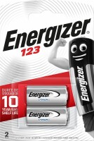 ENERGIZER Batterien CR123 3.0V E300783702 Foto Lithium Blister 2