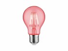 Paulmann Lampe E27 1.3W, Rot, Energieeffizienzklasse EnEV 2020