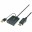 Image 1 M-CAB HDMI/F+USB/M TO DP 1.2/M 0.3M BLACK 4K/30HZ