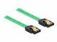 Bild 4 DeLock SATA-Kabel UV Leuchteffekt grün 50 cm, Datenanschluss