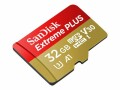 SanDisk Extreme PLUS - Flash-Speicherkarte (microSDHC/SD-Adapter