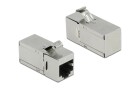 DeLock Keystone-Modul RJ45 - RJ45 Buchse, Cat.6A 90 Grad