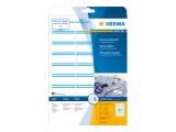 HERMA Namensetiketten 4513 63.5 x 29.6 mm, Blau, Klebehaftung