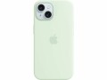 Apple iPhone 15 Sil Case MagS Soft Mint, APPLE