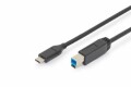 ednet USB TYPE-C CONNECTION CABLE TO TYPE-C TO B M/M