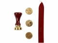 Creativ Company Starterkit Stempel Krone/Blume/Lilie, Rot, Motiv: Krone