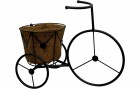 Dameco Blumentopf Fahrrad 30 cm, Schwarz, Durchmesser: 12 cm
