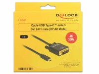 DeLock USB-C - DVI-D Kabel, 4K, 30hz, 1m