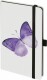 BIELLA    Notizbuch KompagnonWhiteTrend - 58453374  Butterfly,gepunkt. 12.5x19.5cm