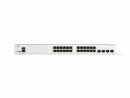 Cisco PoE+ Switch Catalyst C1300-24P-4G 28 Port, SFP