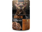 Leonardo Cat Food Nassfutter Ente & Pulled Beef, 70 g, Tierbedürfnis