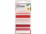 Folia Stoffbänder-Mix "Rosy Love", Gesamtlänge: 5,5 m