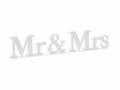 Partydeco Hochzeitsaccessoire Holzschrift Mr & Mrs 50 x 9.5
