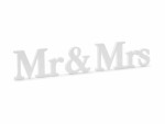 Partydeco Hochzeitsaccessoire Holzschrift Mr & Mrs 50 x 9.5