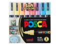 Uni Permanent-Marker POSCA Softcolors 1.8 - 2.5 mm, 8