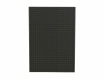 PaperOh Notizbuch Quadro A4, Blanko, Schwarz mit grauen Quadraten